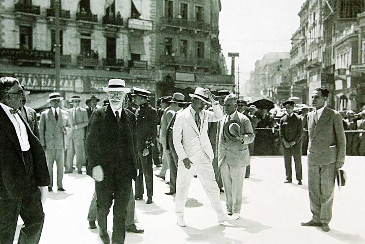 Εγκαίνια του υπόγειου σταθμού της Ομόνοιας από τον Ελευθέριο Βενιζέλο. (21/7/1930)