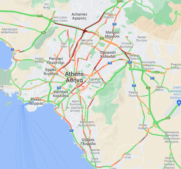 Μποτιλιάρισμα αυτήν την ώρα σε Αττική οδό, Κηφισό και Κηφισίας