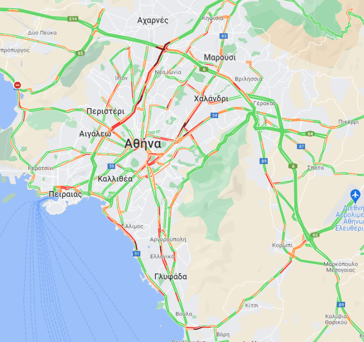 Παραμένουν τα προβλήματα στους δρόμους - Ποια σημεία του οδικού δικτύου είναι στο «κόκκινο»