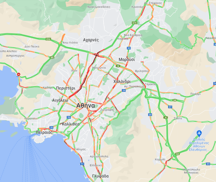 Συνεχίζονται τα προβλήματα στους δρόμους - Οι περιοχές με μποτιλιάρισμα και καθυστερήσεις