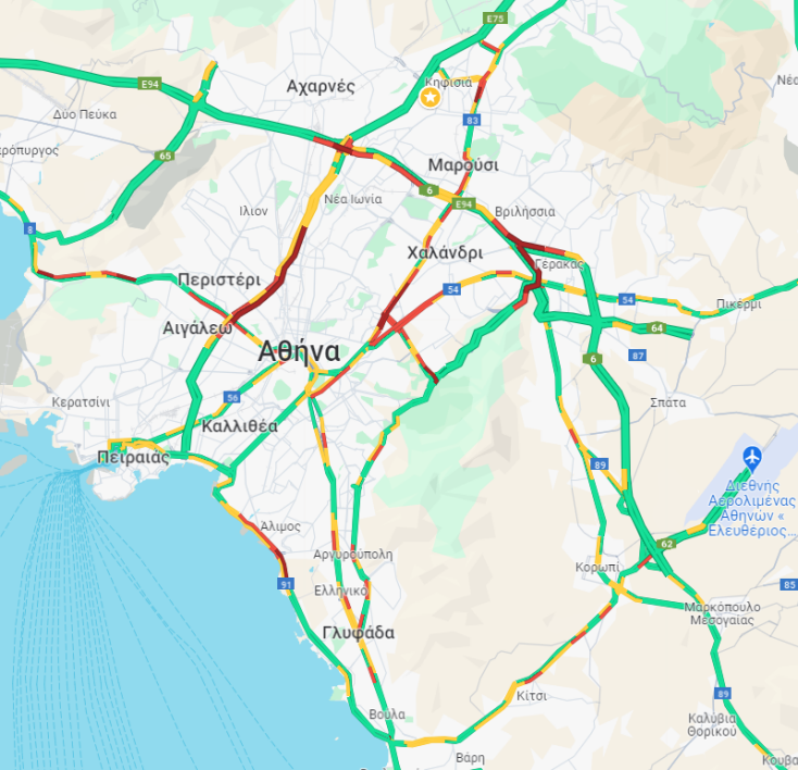 Κίνηση στους δρόμους