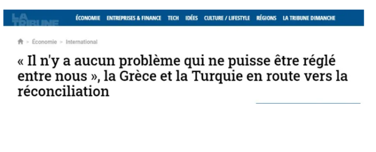 Ως εποικοδομητικές βλέπει τις συζητήσεις και η γαλλική La Tribune