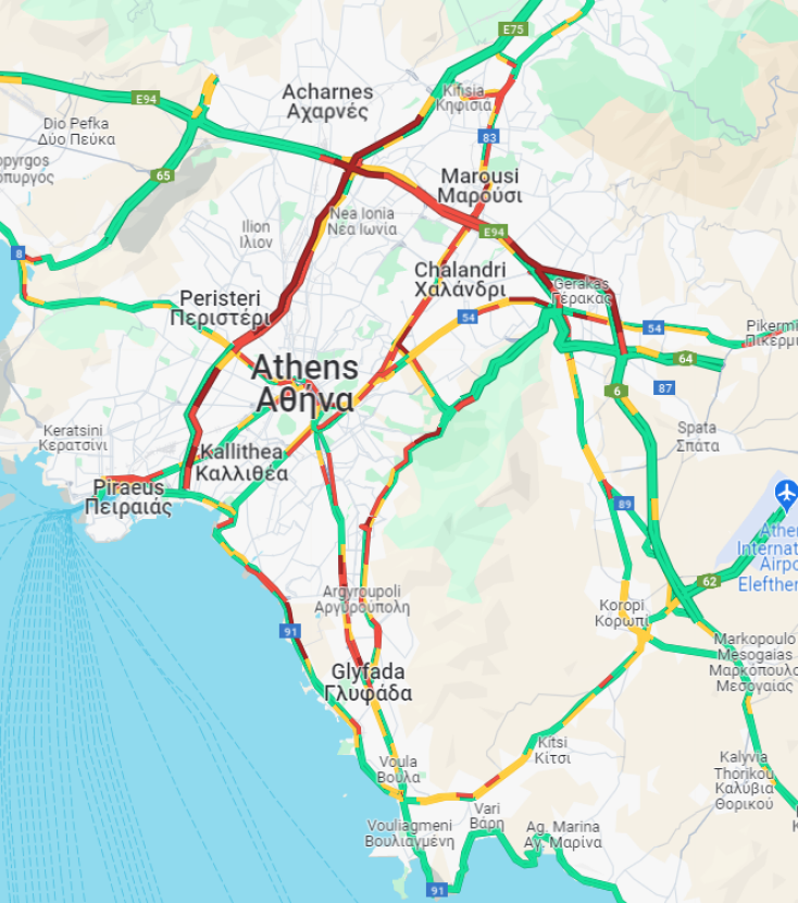 Η κίνηση αυτή την ώρα