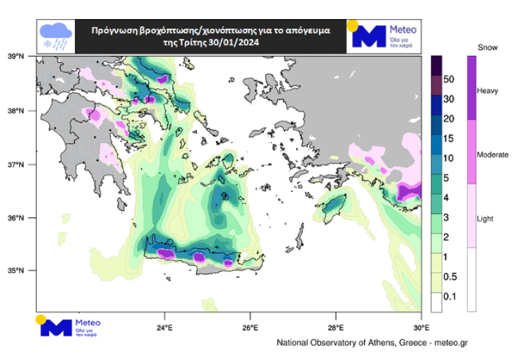 Προβλήματα λόγω χιονοπτώσεων και παγετού στη Δυτική Ελλάδα και την Πελοπόννησο