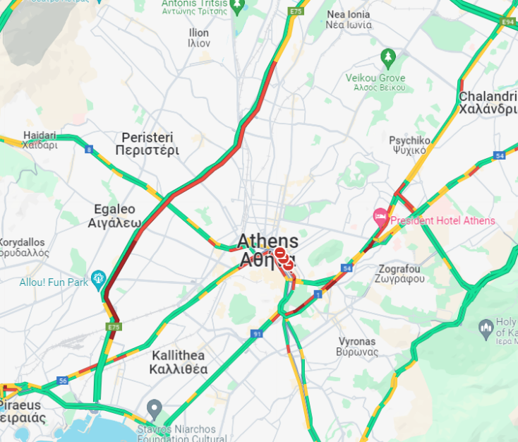 Κλειστή αυτήν την ώρα η Πανεπιστημίου λόγω του πανεκπαιδευτικού συλλαλητηρίου