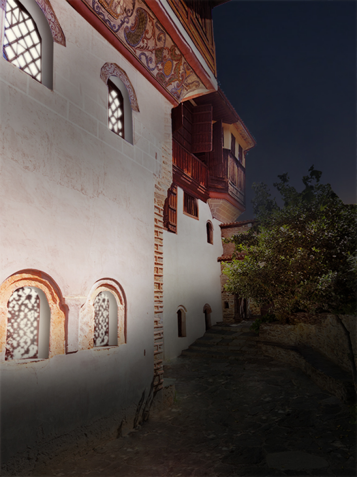 Φωτορεαλιστική απεικόνιση φωτισμού ανάδειξης εξωτερικών όψεων © ΥΠΠΟ