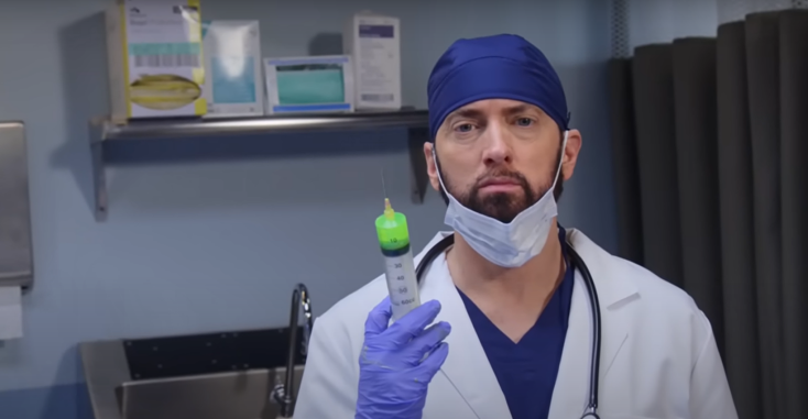 «Dre’s Anatomy»: Το νέο σκετς που παρουσιάστηκε στο «Jimmy Kimmel Live» - Με τους θρύλους του ραπ Dr. Dre, Snoop Dogg, 50 Cent και Eminem.