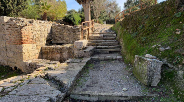 Η πρόσβαση δυτικά του Ωδείου. Υφιστάμενη κατάσταση