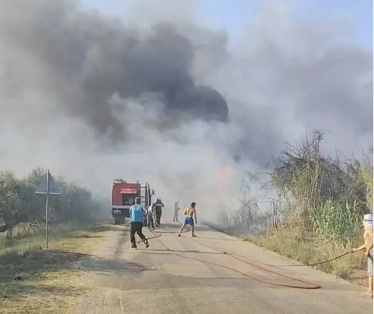 Φωτιά στην Πρέβεζα