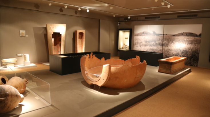 Άποψη της έκθεσης στο Αρχαιολογικό Μουσείο Αβδήρων 