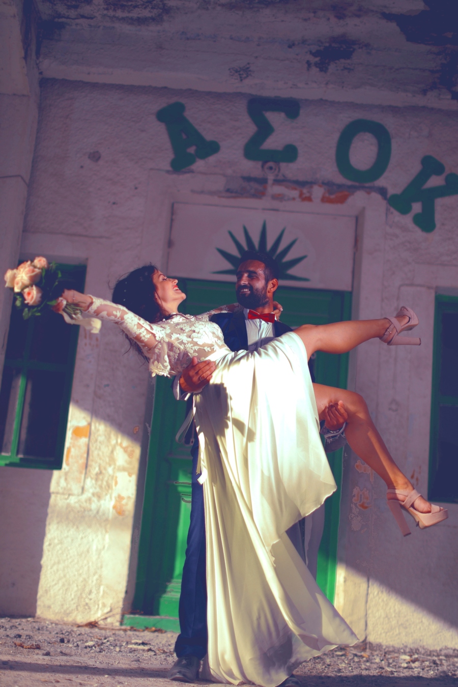 Αστεία φωτογράφιση γάμου