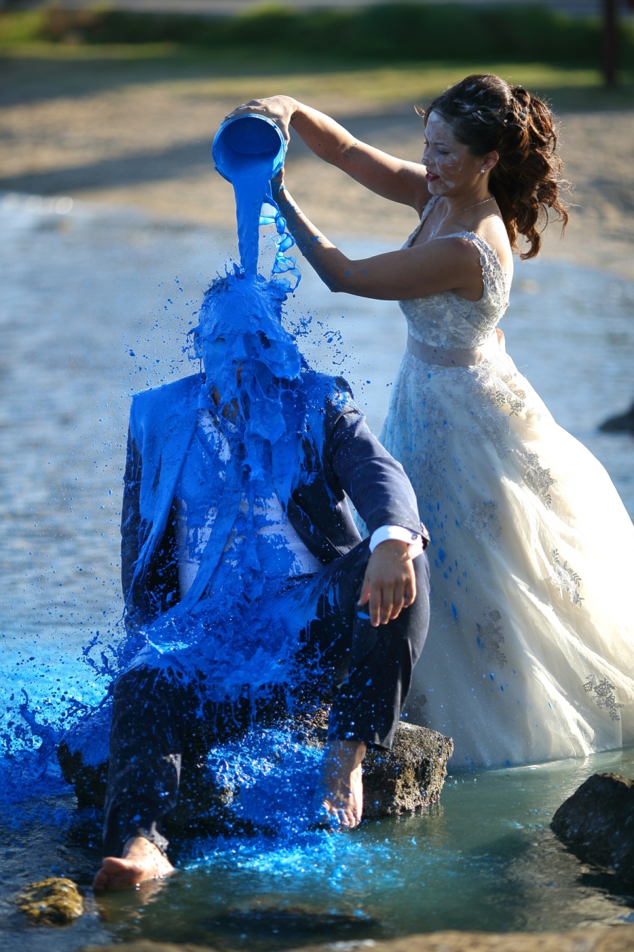 Αστεία φωτογράφιση γάμου