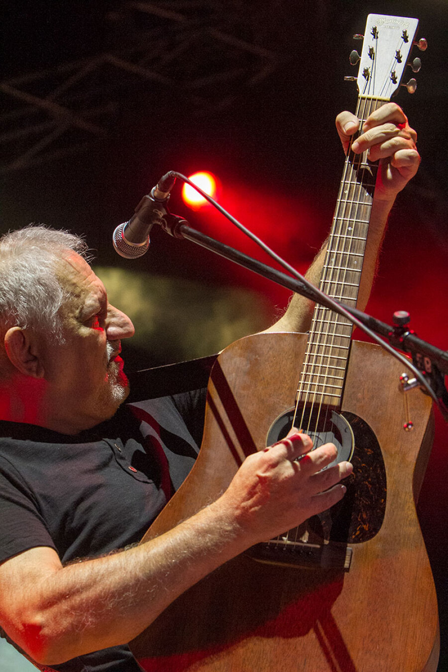 Στιγμιότυπο από τη συναυλία των Νίκου Πορτοκάλογλου, Στάθη Δρογώση, Αγάπη Διαγγελάκη, Βύρωνα Τσουράπη