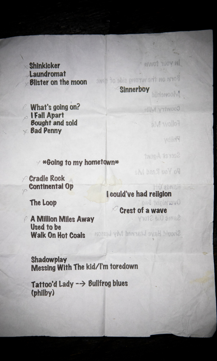Setlist από τη συναυλία των Deuce στο Gimme Shelter Film Festival