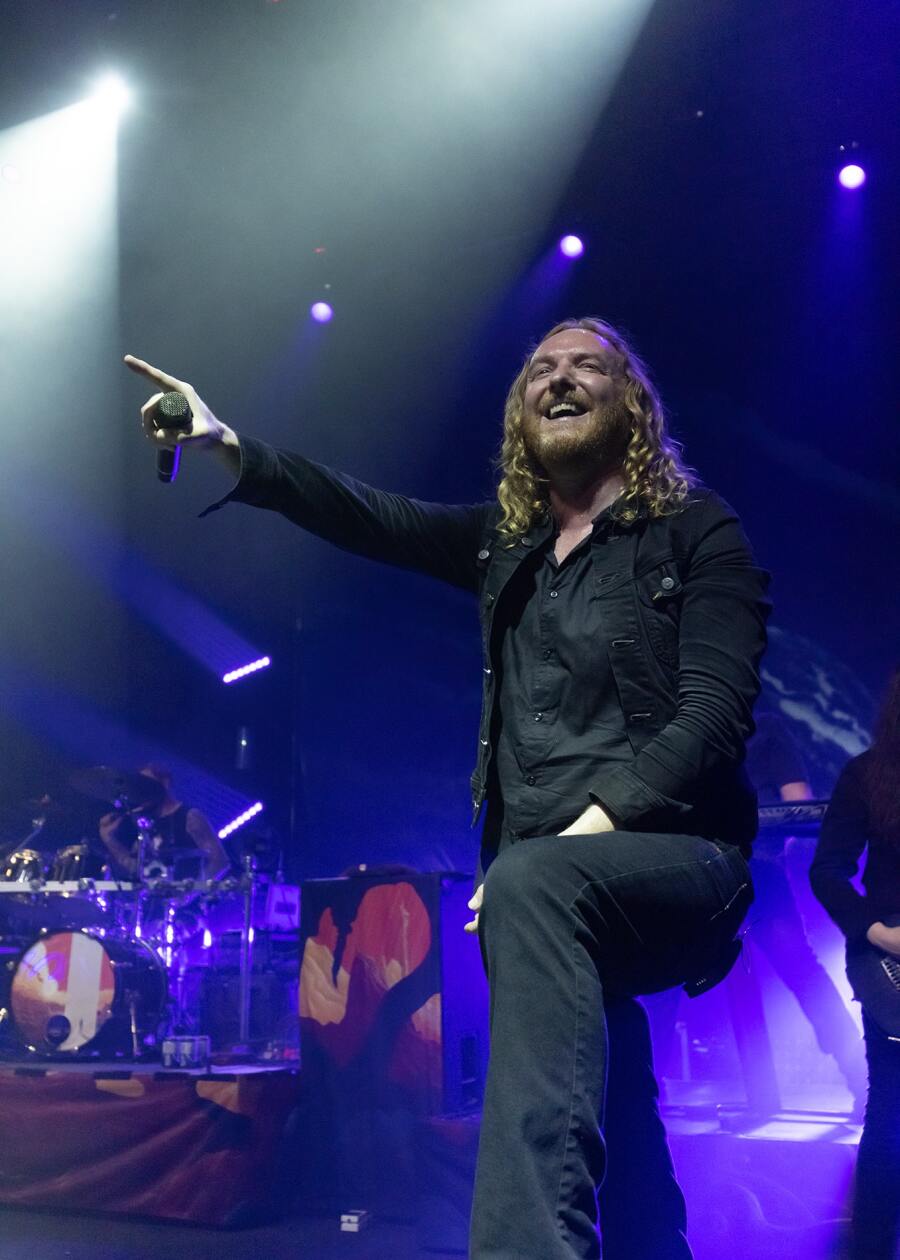 Στιγμιότυπο από τη συναυλία των Dark Tranquillity στην Αθήνα