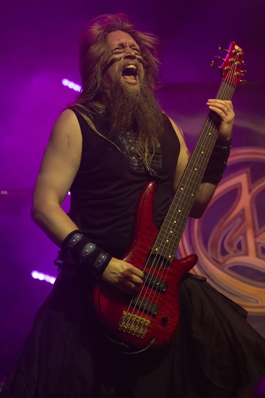 Στιγμιότυπο από τη συναυλία των Ensiferum στην Αθήνα