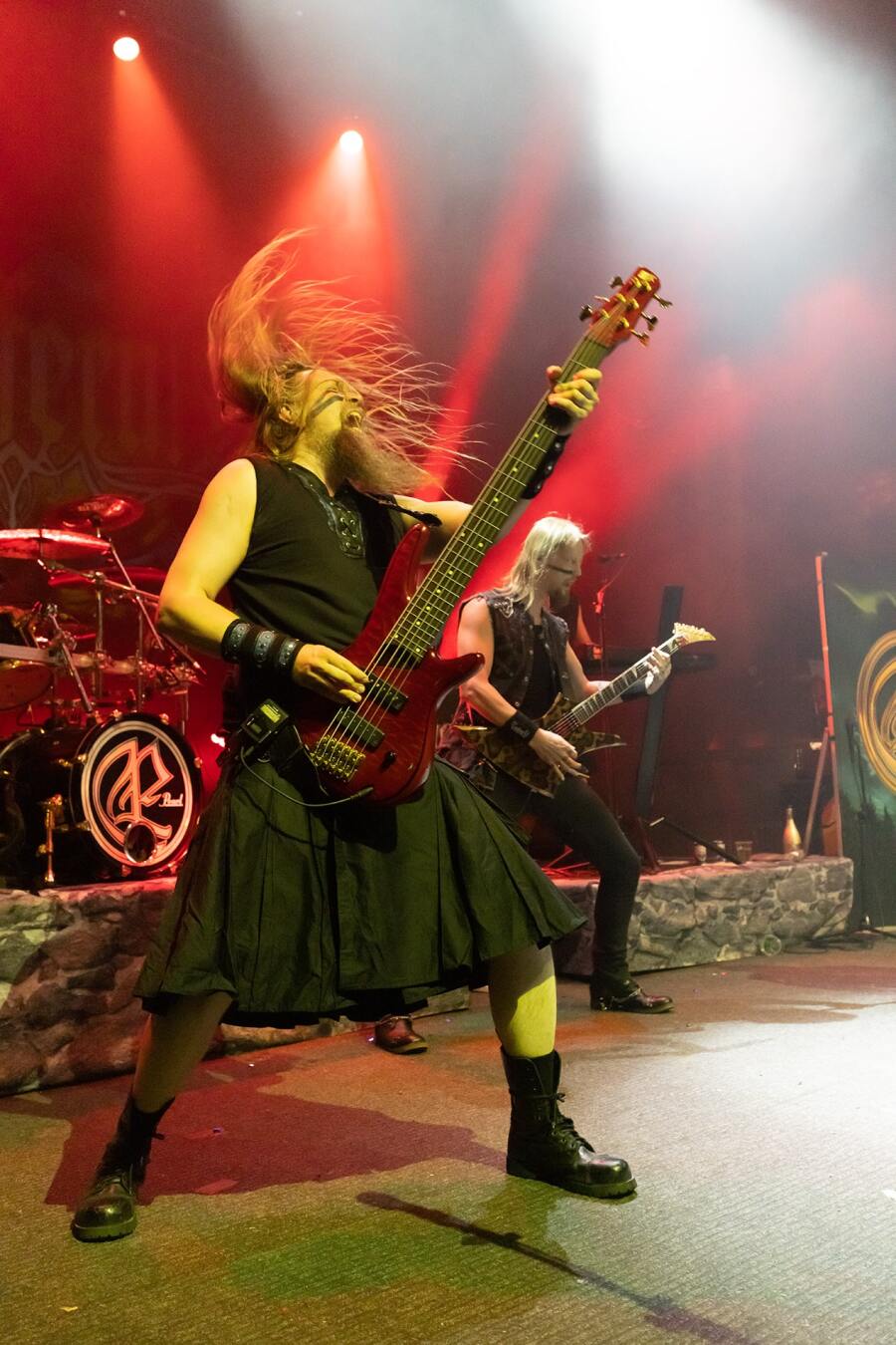 Στιγμιότυπο από τη συναυλία των Ensiferum στην Αθήνα