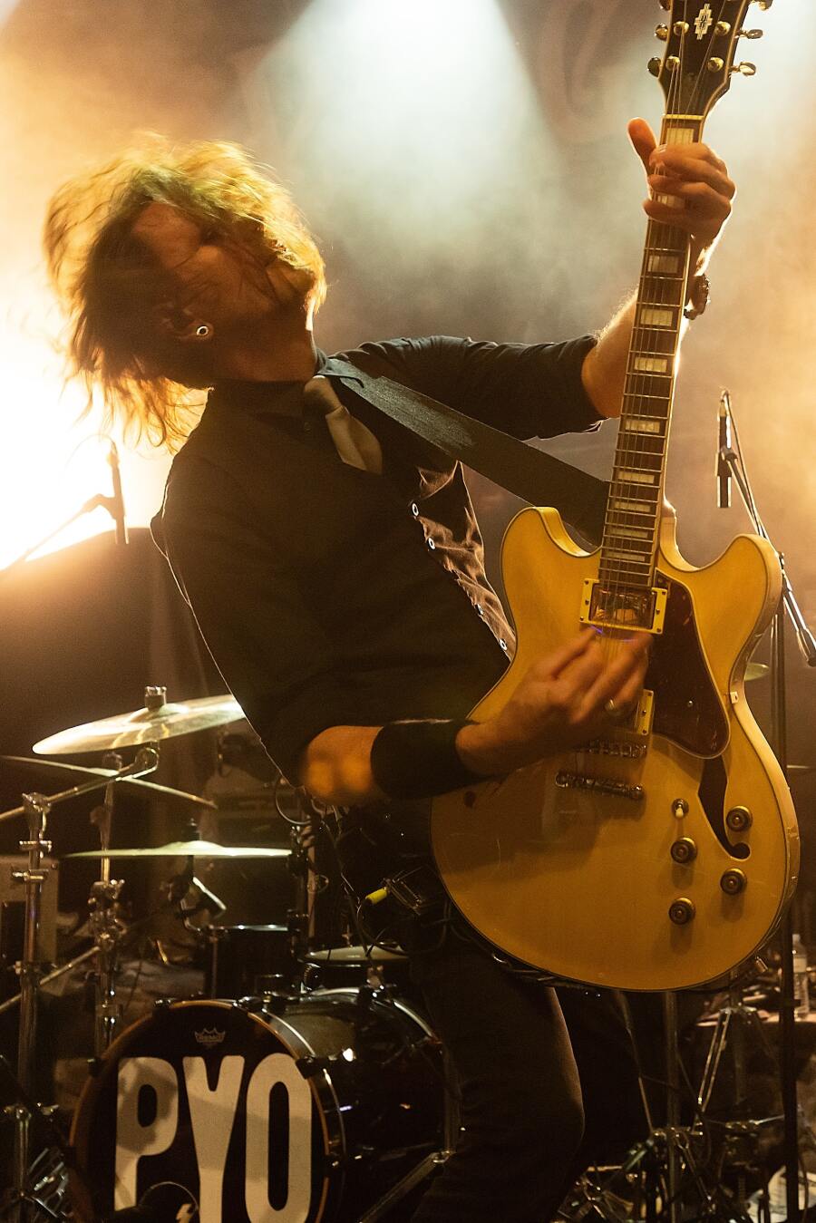 Στιγμιότυπο από τη συναυλία των Pyogenesis στην Αθήνα