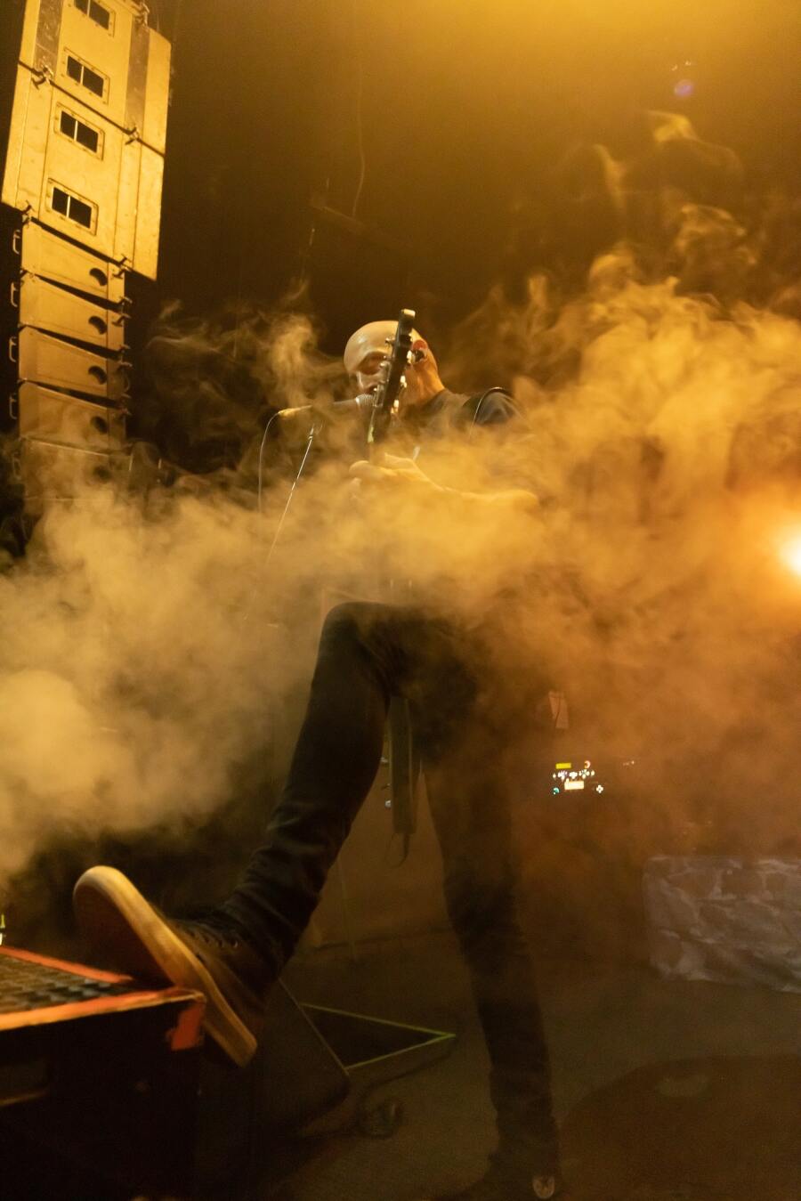 Στιγμιότυπο από τη συναυλία των Pyogenesis στην Αθήνα