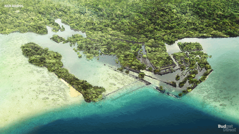 Τα νησάκια τα οποία σχηματίζουν το Ναν Μόντολ (Μικρονησία) © NeoMam
