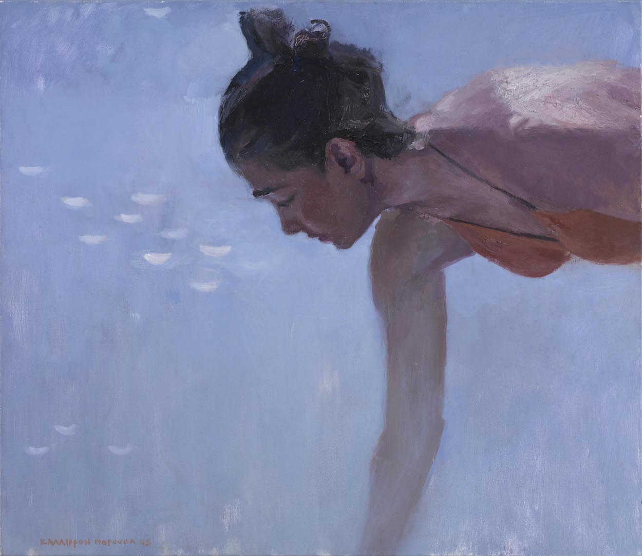 Πίνακας της Καλλιρόης Μαρούδα, «Κορίτσι που ψάχνει το φως»