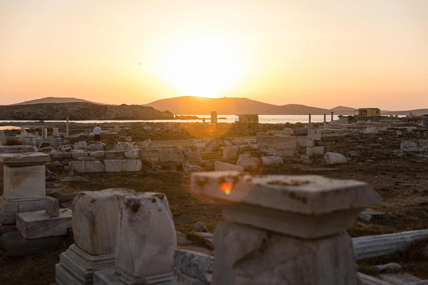 Αρχαία μνημεία στο νησί της Δήλου