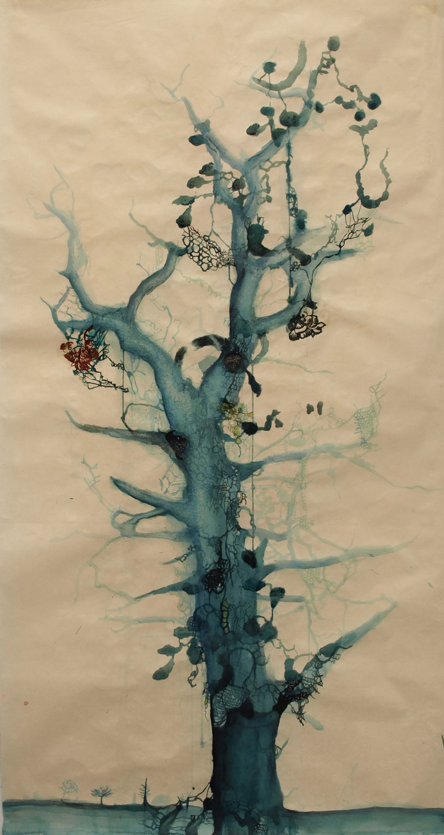 Jack's Tree, Βανέσα Αναστασοπούλου, mixed media σε χαρτί