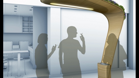 Κωνσταντίνος Χούρσογλου, Καταφύγιο Καπνιστών Τασάκια στο δρόμο