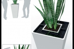 Valentino Marengo, τασάκι - γλάστρα Τασάκια στο δρόμο