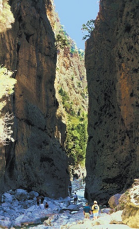 Φαράγγι Σαµαριάς στην Κρήτη