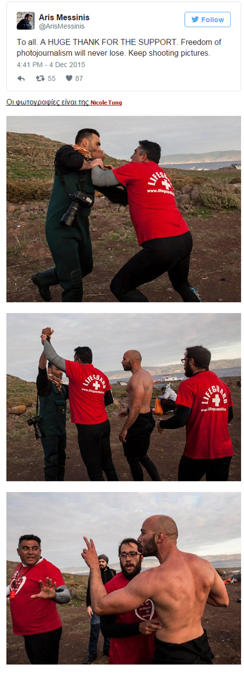 Ναυαγοσώστες ξυλοκόπησαν τον φωτορεπόρτερ Άρη Μεσσίνη (εικόνες)