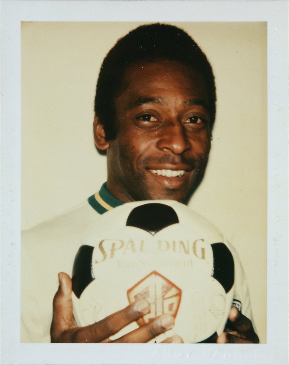 Andy Warhol (American, 1928–1987). Pelé, 1977. Unique Polaroid print, 4¼ x 3 3/8 in. (10.8 x 8.6 cm). Image and artwork © The Andy Warhol Foundation for the Visual Arts, Inc./Licensed by ARS Andy Warhol (American, 1928–1987). Pelé, 1977. Unique Polaroid print, 4¼ x 3 3/8