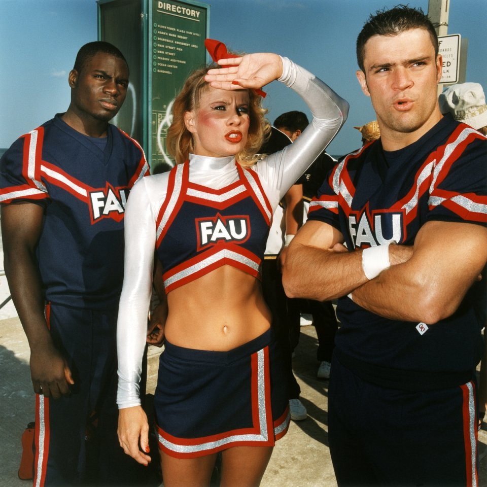 Brian Finke (American, born 1976). Untitled (Cheerleading #81), 2001, printed 2003. Chromogenic print, 30 x 30 in. (76.2 x 76.2 cm). Courtesy of the artist Brian Finke (American, born 1976). Untitled (Cheerleading #81), 2001, printed 20