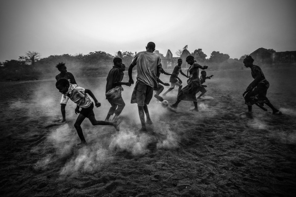 Daniel Rodrigues (Portuguese, born France 1987). Football in Guinea Bissau, March 3, 2012, printed 2016. Inkjet print, 13 5/16 x 20 in. (33.9 x 50.8 cm). Courtesy of the artist Daniel Rodrigues (Portuguese, born France 1987). Football in Guinea Bissau, Marc