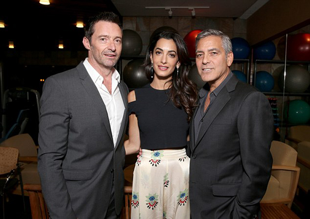 Αμάλ - Τζορτζ Κλούνεϊ, Χιου Τζάκμαν 