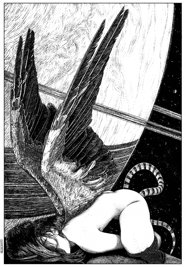 L'ange incarnè (The earhtly angel) © Apollonia Saintclair