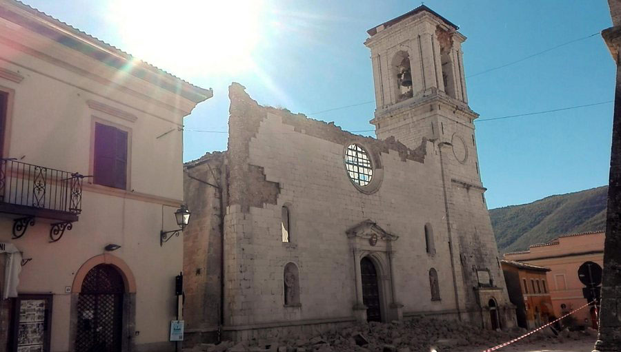 Καταστράφηκε ο καθεδρικός της Νόρσια - EPA/MATTEO GUIDELLI