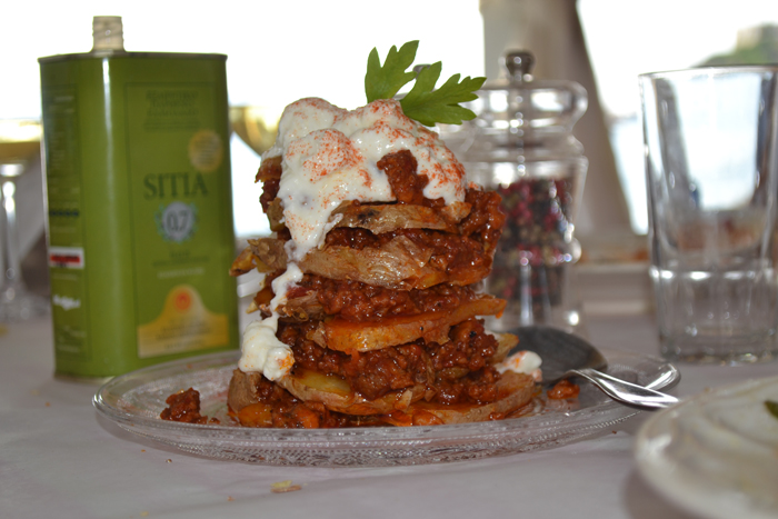 Συριανός Πύργος Πατάτας με κιμά από συριανό λουκάνικο της Λίνας Φουρνιστάκη