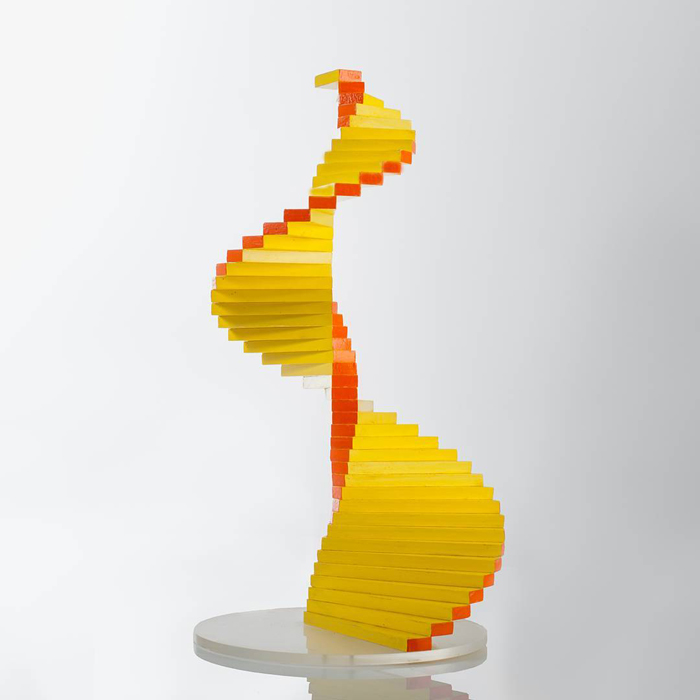  Ξύλινο γλυπτό, "Yellow Cobra"