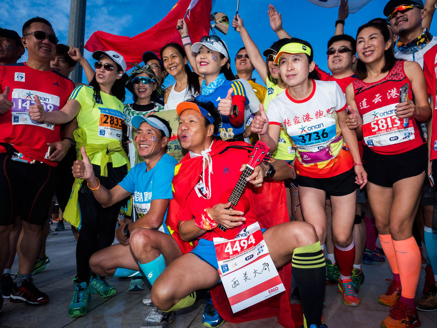 34oς Αυθεντικός Μαραθώνιος της Αθήνας, Τάσος Βρεττός, Έγχρωμες φωτογραφίες, Marathon Runners