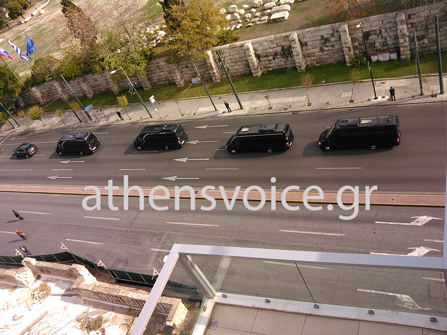 Αυτοκινητοπομπή Ομπάμα - Στον δρόμο προς την Ακρόπολη