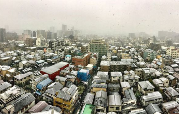 Χιόνι στο Τόκυο