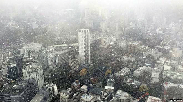 Χιόνι στο Τόκυο