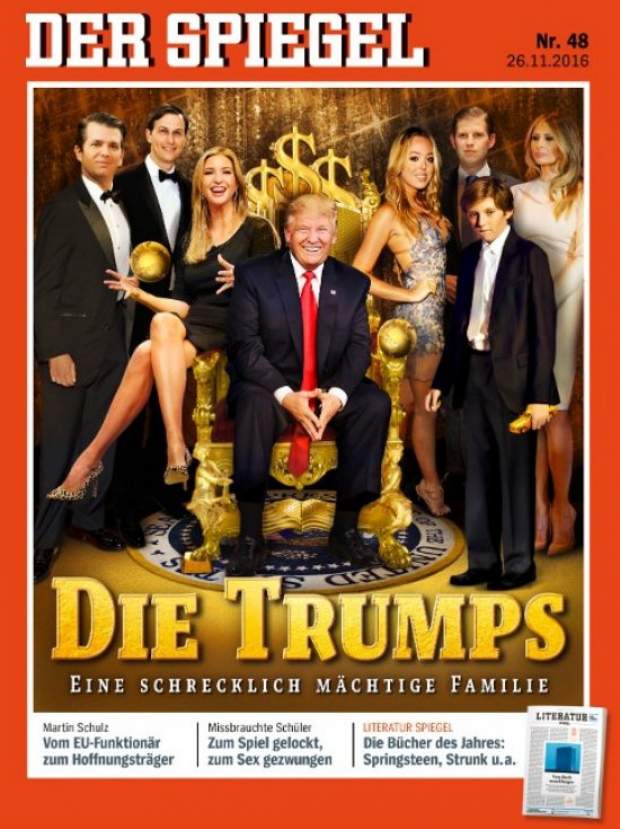 Η οικογένεια Τραμπ στο χρυσό εξώφυλλο του Der Spiegel 