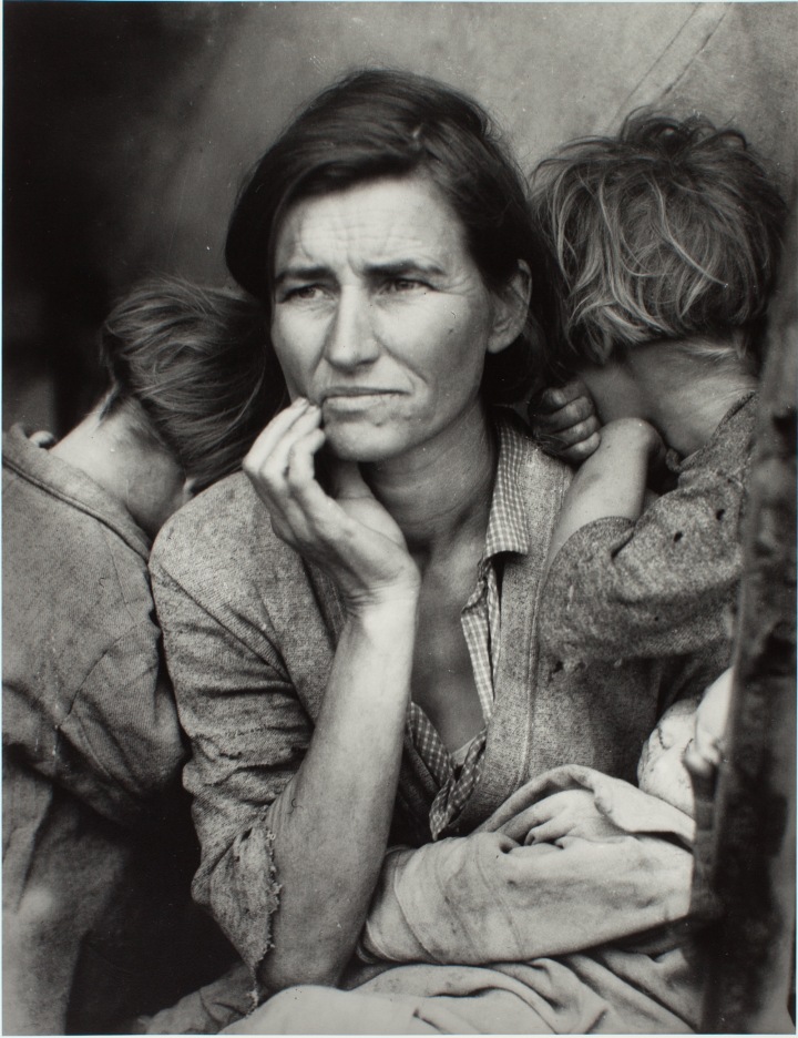 Dorothea Lange, «Μετανάστρια Μητέρα», 1936, Dorothea Lange, «Μετανάστρια Μητέρα», 1936,