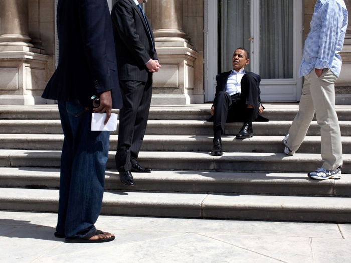 σκαλάκια της κατοικίας του πρέσβη των ΗΠΑ στο Παρίσι – Ιούνιος 2009