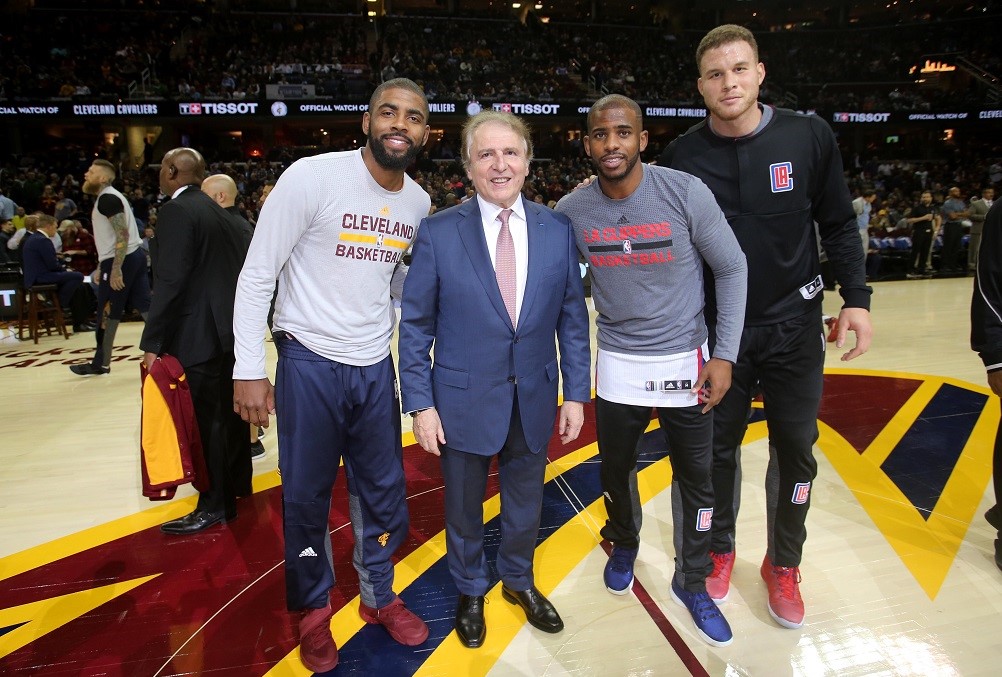Kyrie Irving Cleveland Cavaliers Francois Thiebaud Chris Paul Blake Griffin LA Clippers Kyrie Irving Cleveland Cavaliers Francois Thiebaud Chris Paul Blake Griffin LA Clippers