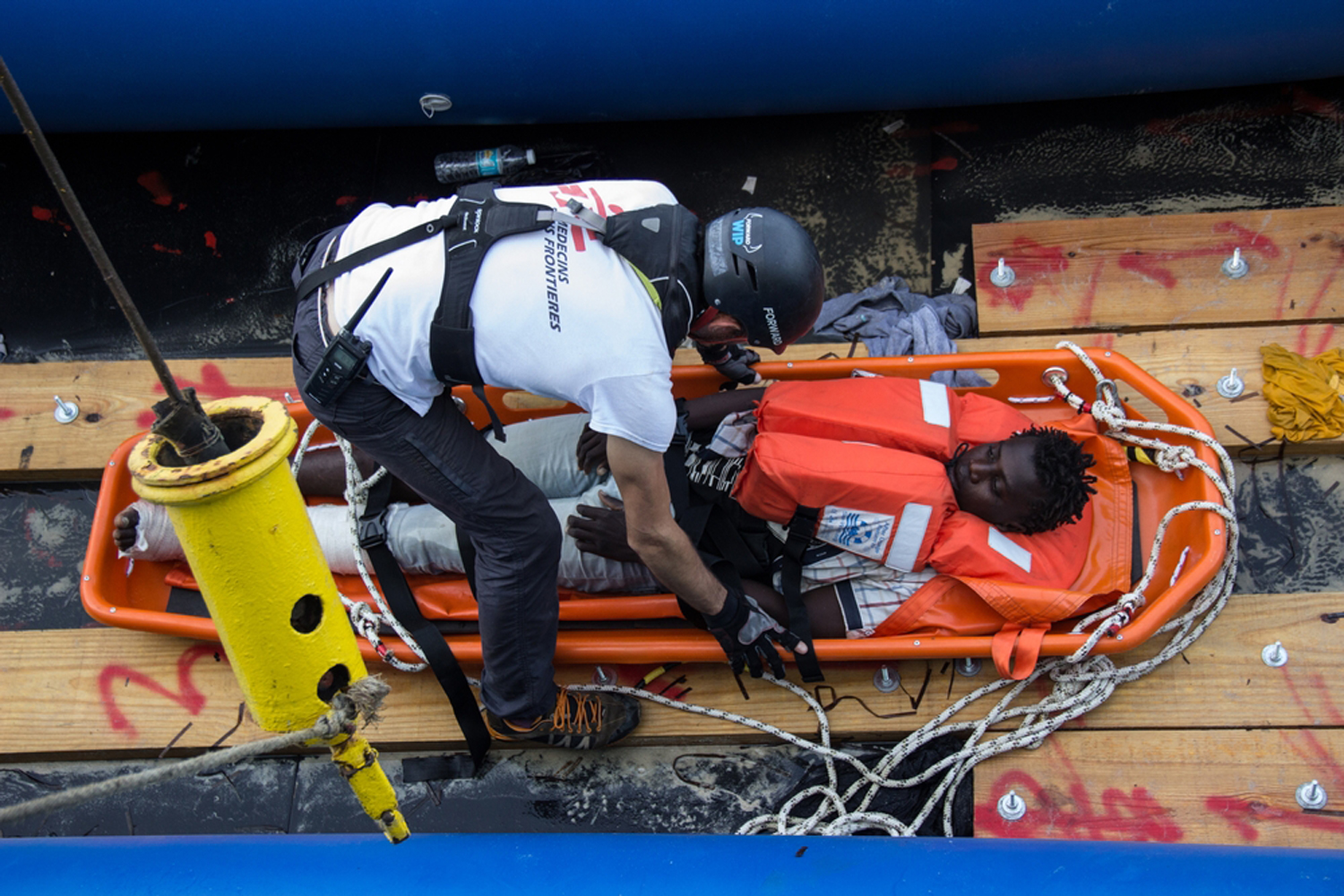 Οι Γιατροί Χωρίς Σύνορα δεν βοηθούν τους διακινητές, ούτε είναι διακινητές οι ίδιοι. © Borja Ruiz Rodriguez/MSF Οι Γιατροί Χωρίς Σύνορα δεν βοηθούν τους διακινητές, ούτε είναι διακινητές οι ίδιοι. © Borja Ruiz Rodriguez/MSF