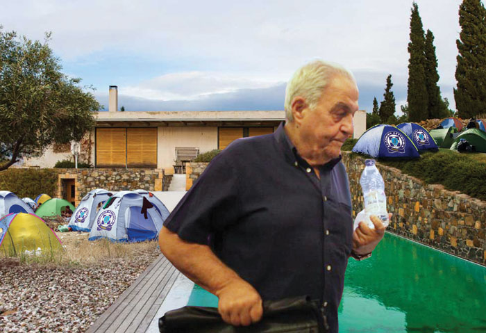 Ο Αλέκος Φλαμπουράρης φιλοξενεί τους 80 αστυνομικούς της φρουράς του στον κήπο του στην Αίγινα! Ο Αλέκος Φλαμπουράρης φιλοξενεί τους 80 αστυνομικούς της φρουράς του στον κήπο του στην Αίγινα!