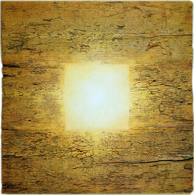 Τετράγωνο φως, ζωγραφισμένο με χρώματα λαδιού σε ξύλο, 100x100 εκ. 2001